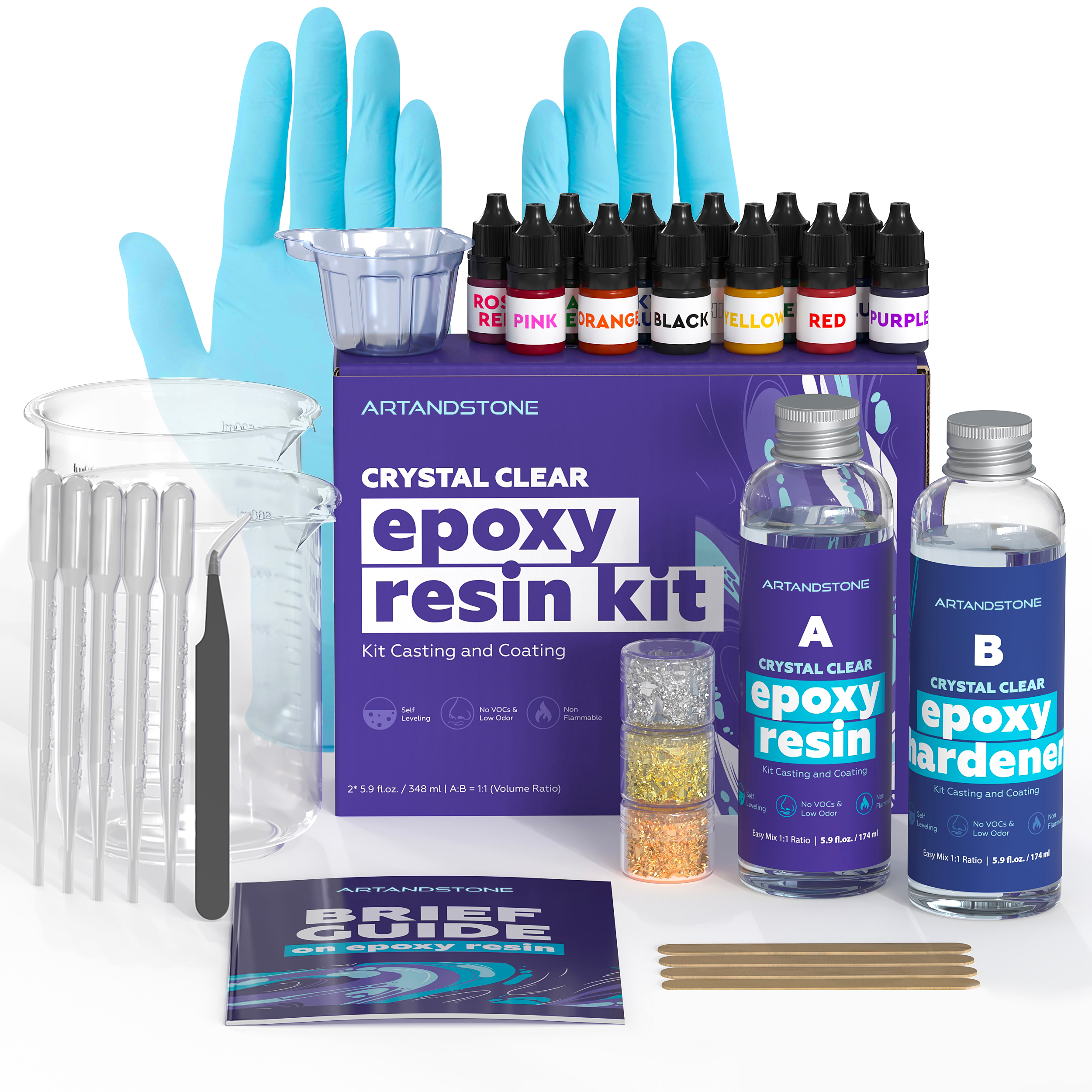 Crystal Clear Epoxy Resin Kit - 11.8 Oz